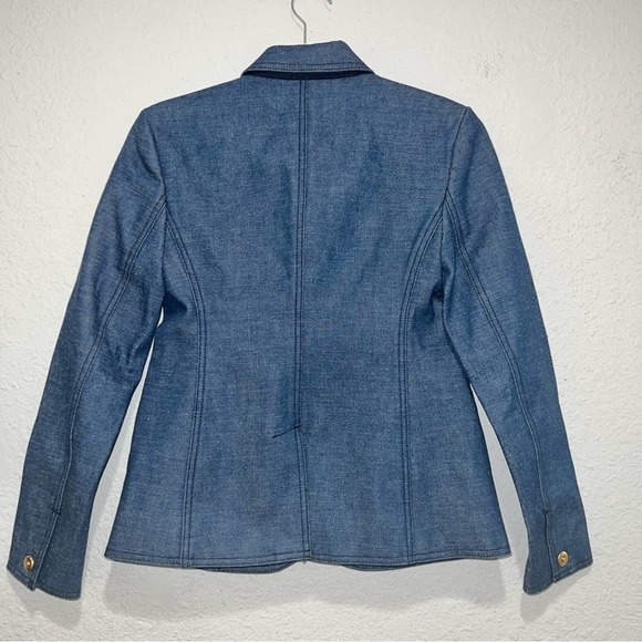 Tory Burch Raw Denim Blazer - Picture 4 of 9